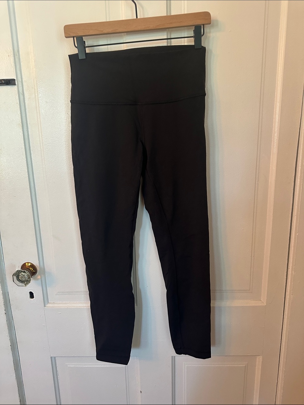 lululemon athletica Black Cropped High-Rise Leggings
